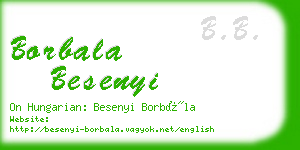 borbala besenyi business card